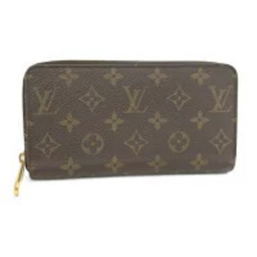 LOUIS VUITTON Zippy Wallet Round Zipper Long Monogram Brown